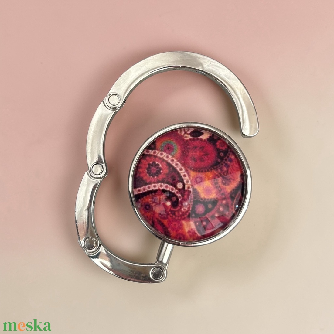 Paisley mandala mintás Táska Akasztó Táskaakasztó  - táska & tok - kulcstartó & táskadísz - táskaakasztó - Meska.hu