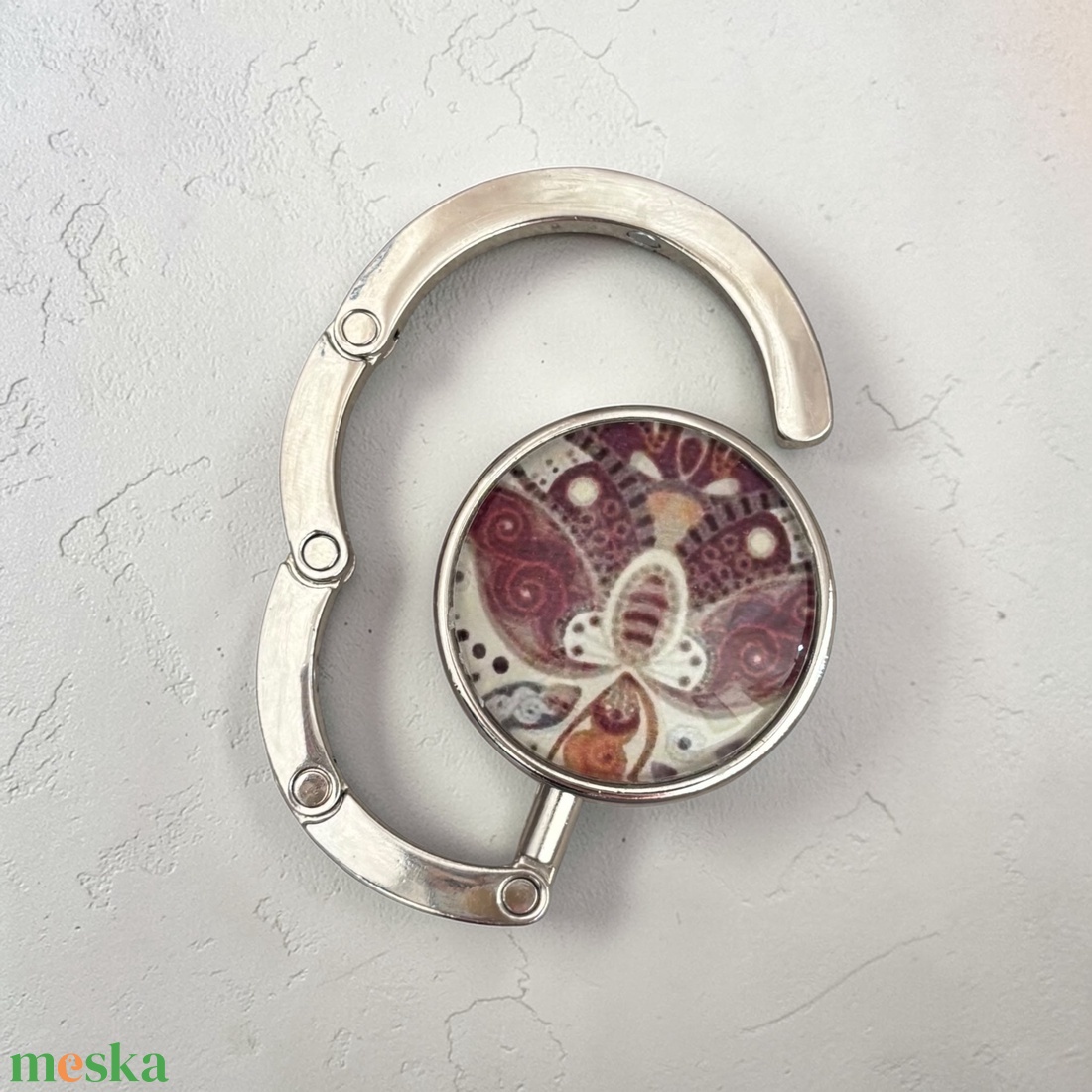 Paisley mandala mintás Táska Akasztó Táskaakasztó  - táska & tok - kulcstartó & táskadísz - táskaakasztó - Meska.hu