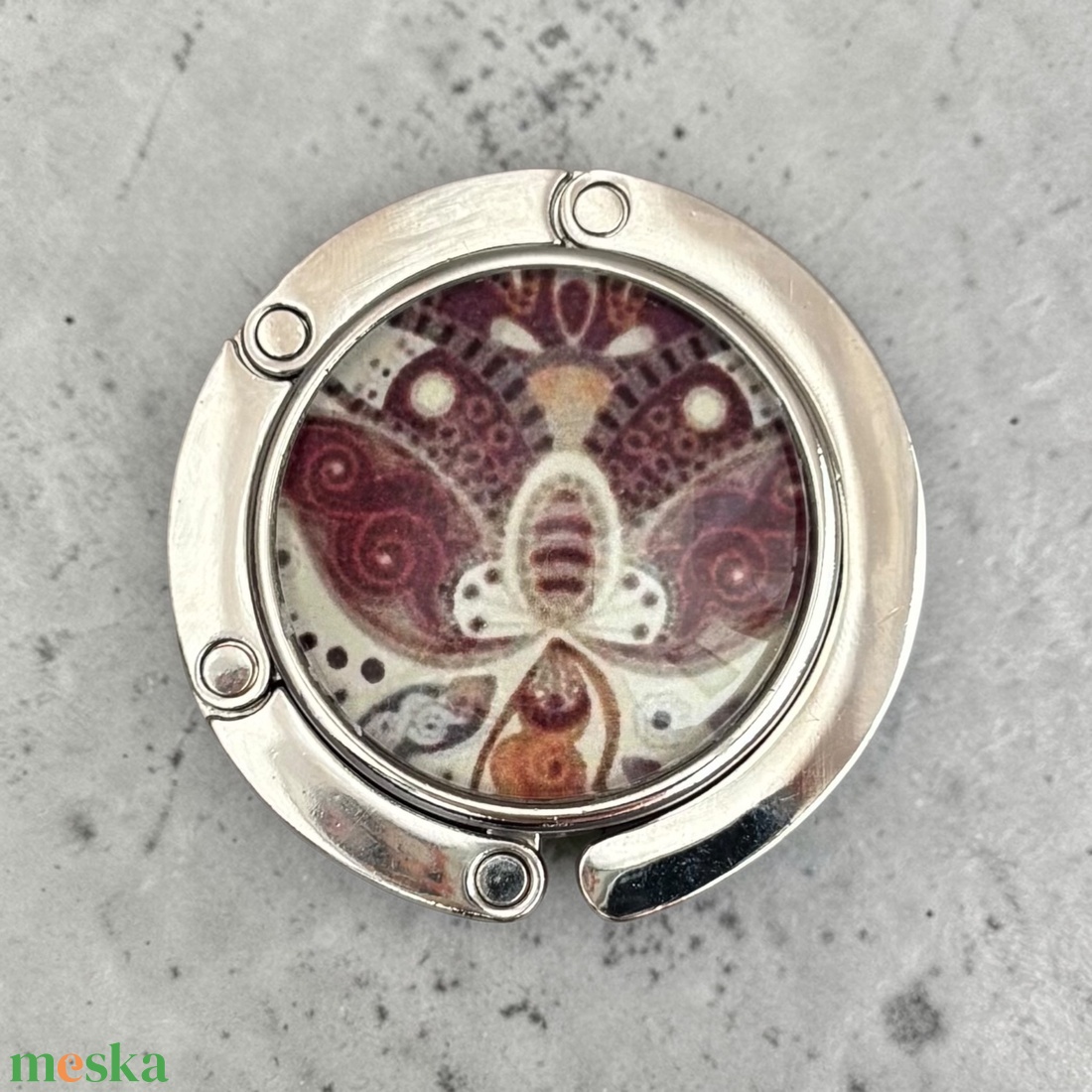 Paisley mandala mintás Táska Akasztó Táskaakasztó  - táska & tok - kulcstartó & táskadísz - táskaakasztó - Meska.hu