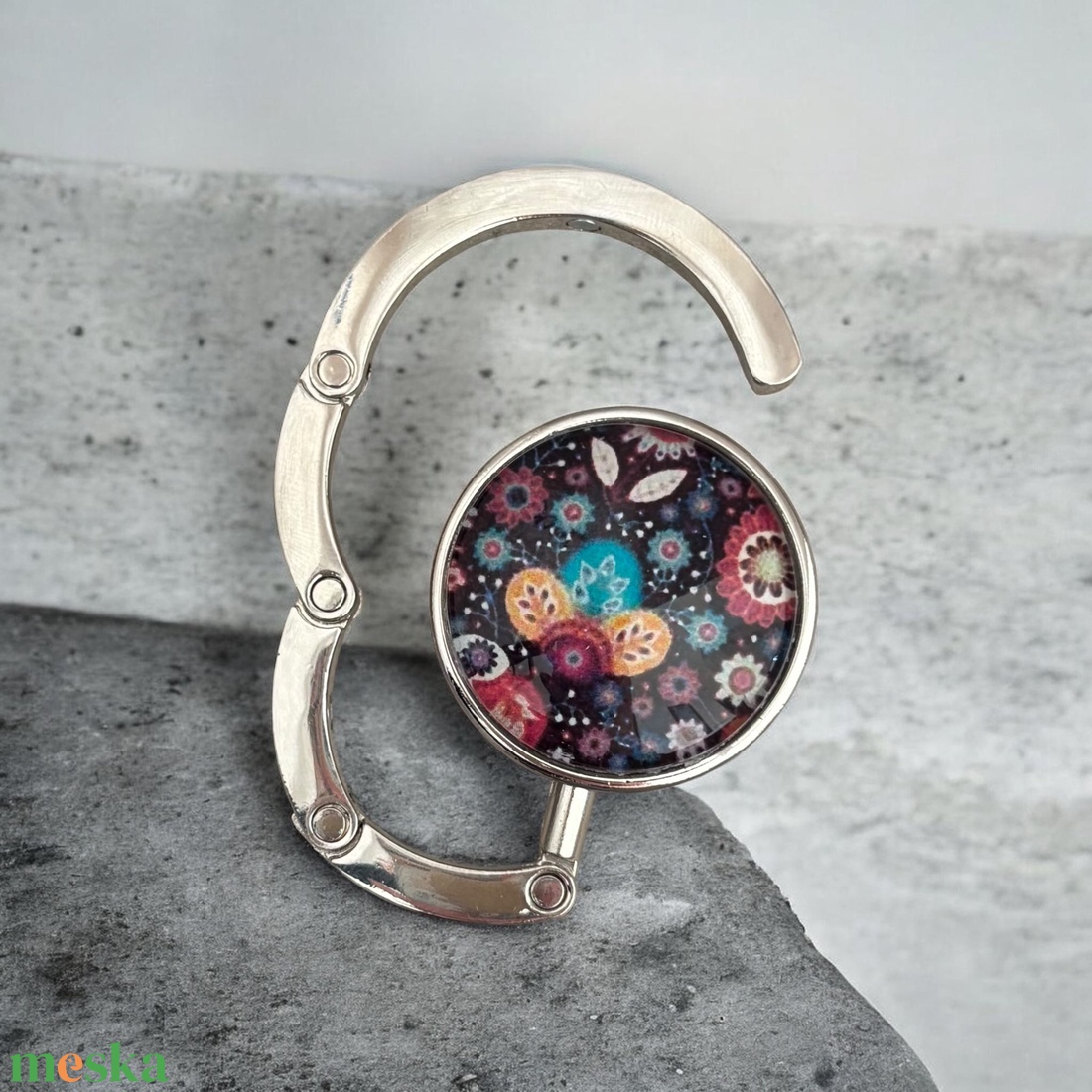 Paisley mandala mintás Táska Akasztó Táskaakasztó  - táska & tok - kulcstartó & táskadísz - táskaakasztó - Meska.hu