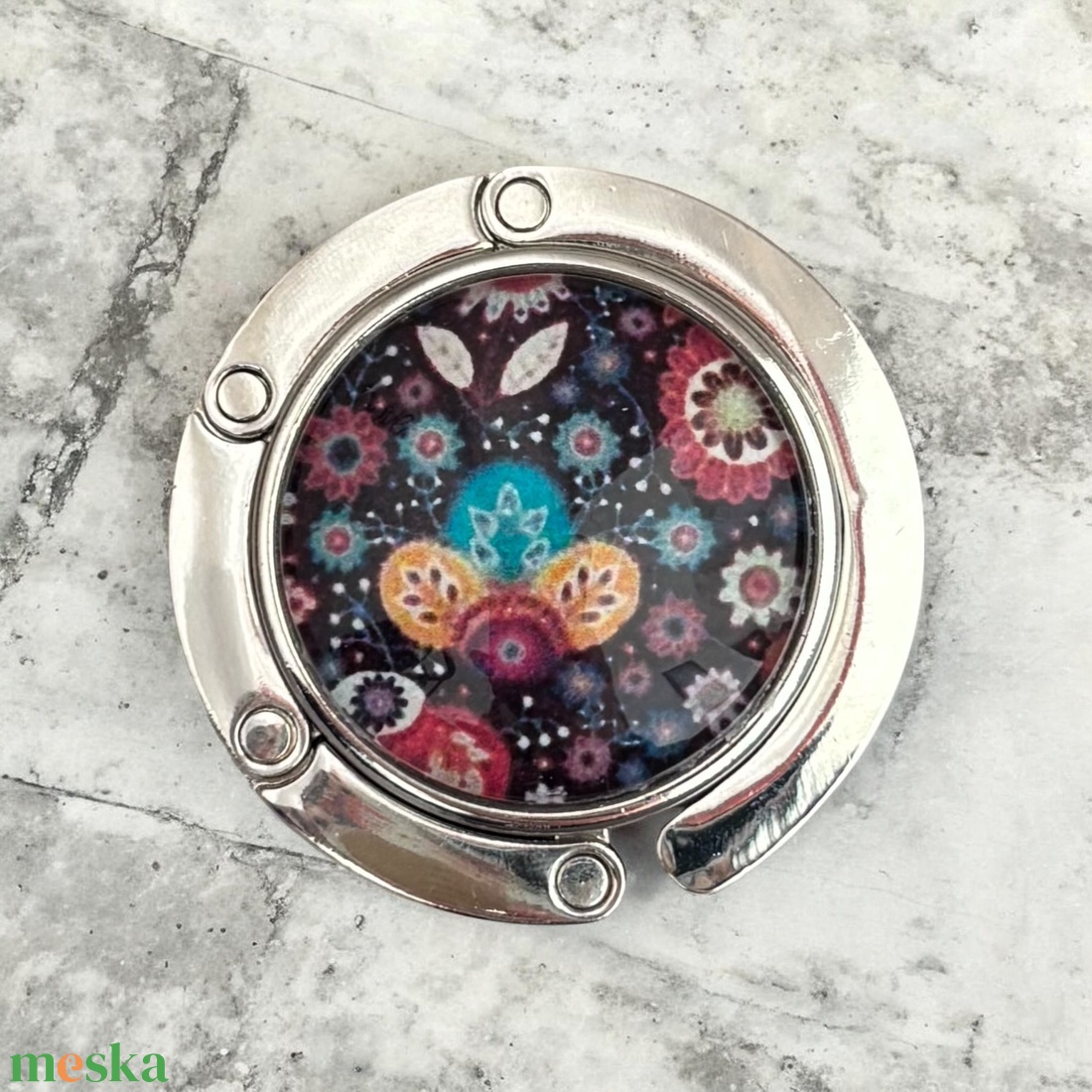 Paisley mandala mintás Táska Akasztó Táskaakasztó  - táska & tok - kulcstartó & táskadísz - táskaakasztó - Meska.hu