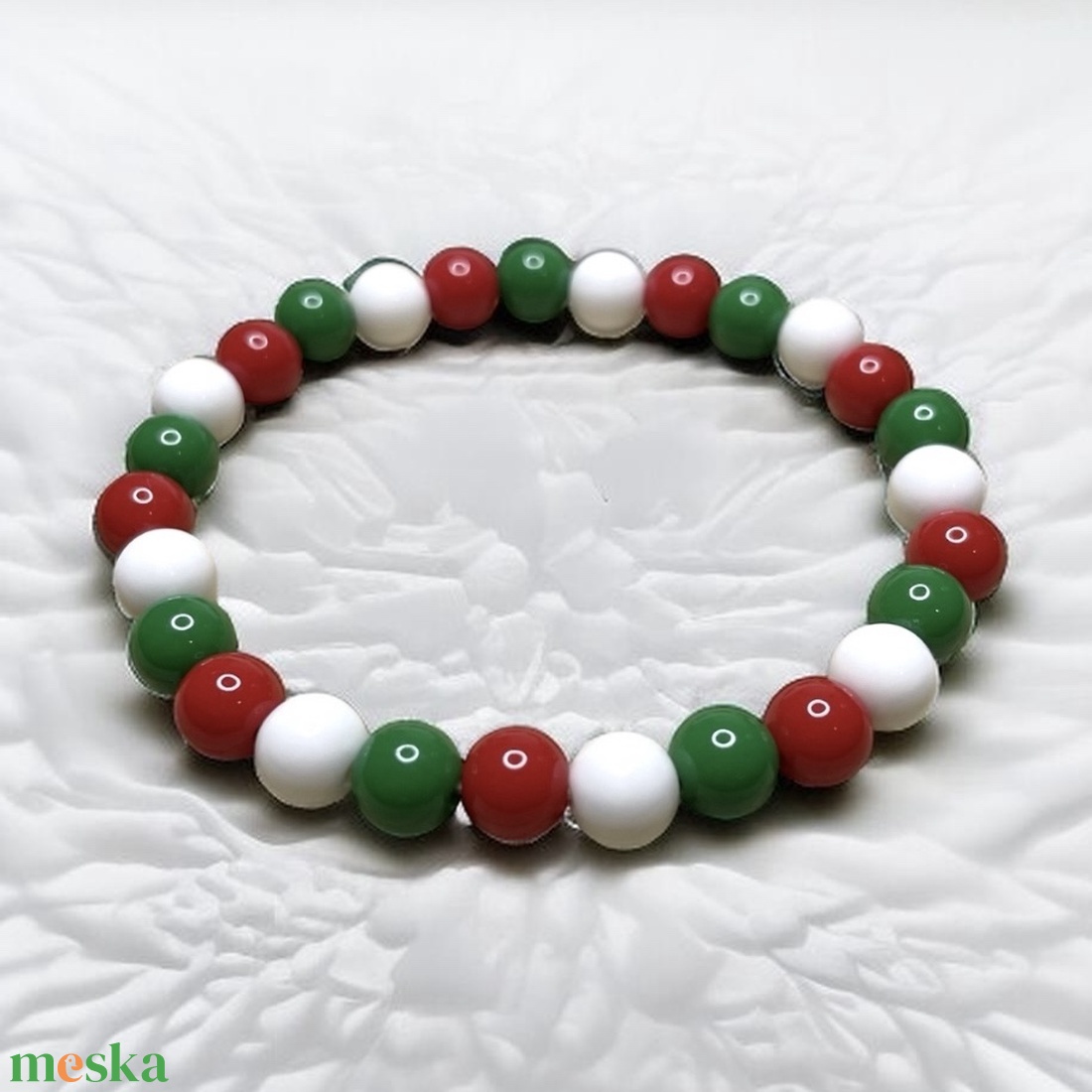 Magyar nemzeti szurkolói gyöngy karkötő kokárda 5726880 - ékszer - karkötő - gyöngyös karkötő - Meska.hu