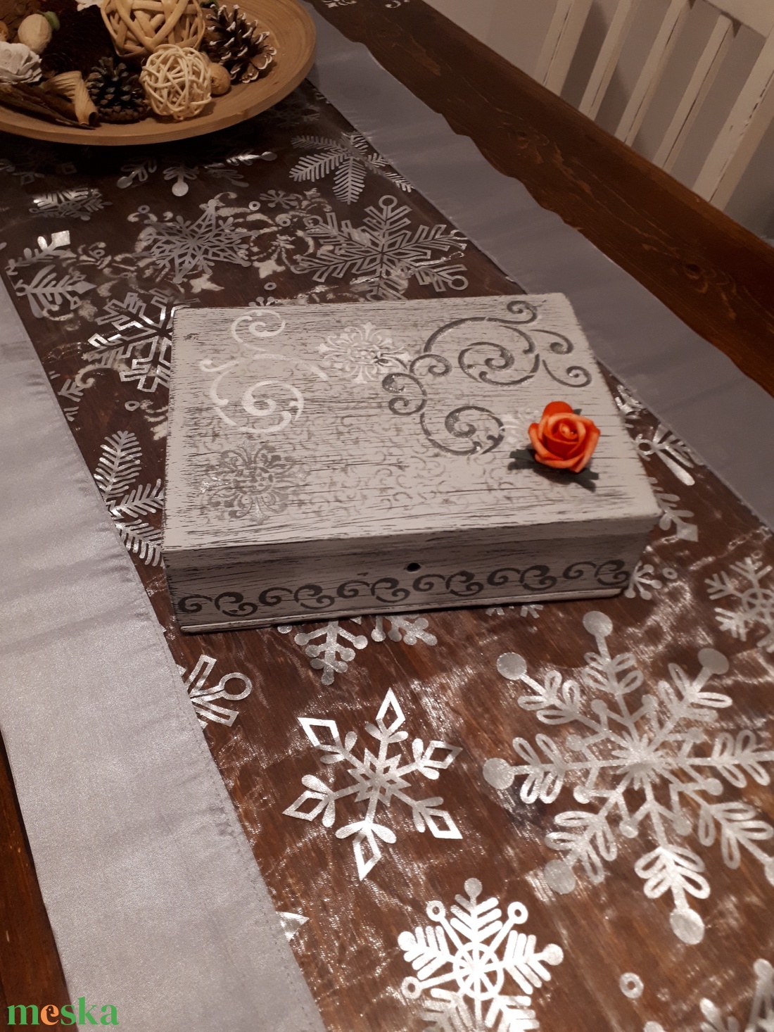 Vintage fa dobozka - otthon & életmód - dekoráció - asztal és polc dekoráció - díszdoboz - Meska.hu