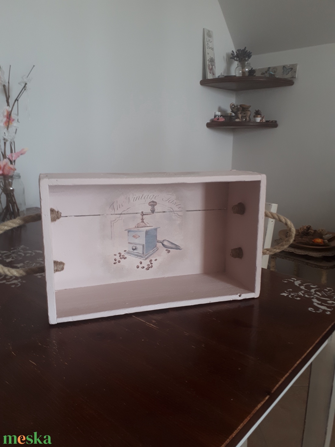 Egyedi vintage faláda - otthon & életmód - tárolás & rendszerezés - láda - Meska.hu Egyedi vintage faláda - otthon & életmód - tárolás & rendszerezés - láda - Meska.hu