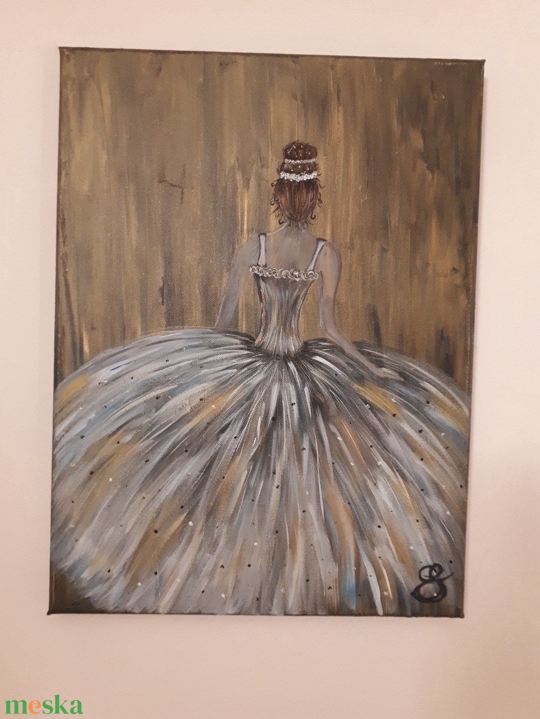 Balerina-festmény - művészet - festmény - akril - Meska.hu