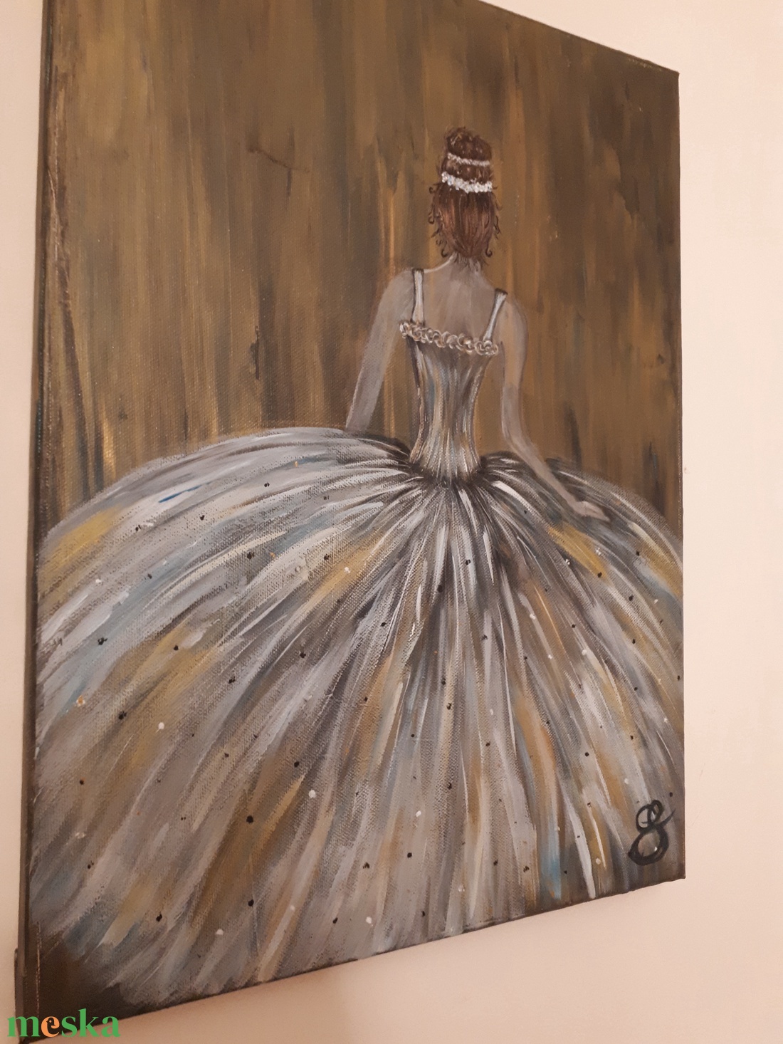 Balerina-festmény - művészet - festmény - akril - Meska.hu