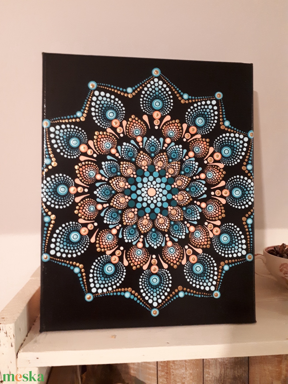 Mandala festmény - művészet - festmény - akril - Meska.hu