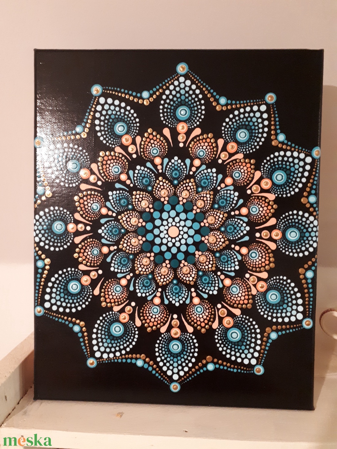 Mandala festmény - művészet - festmény - akril - Meska.hu
