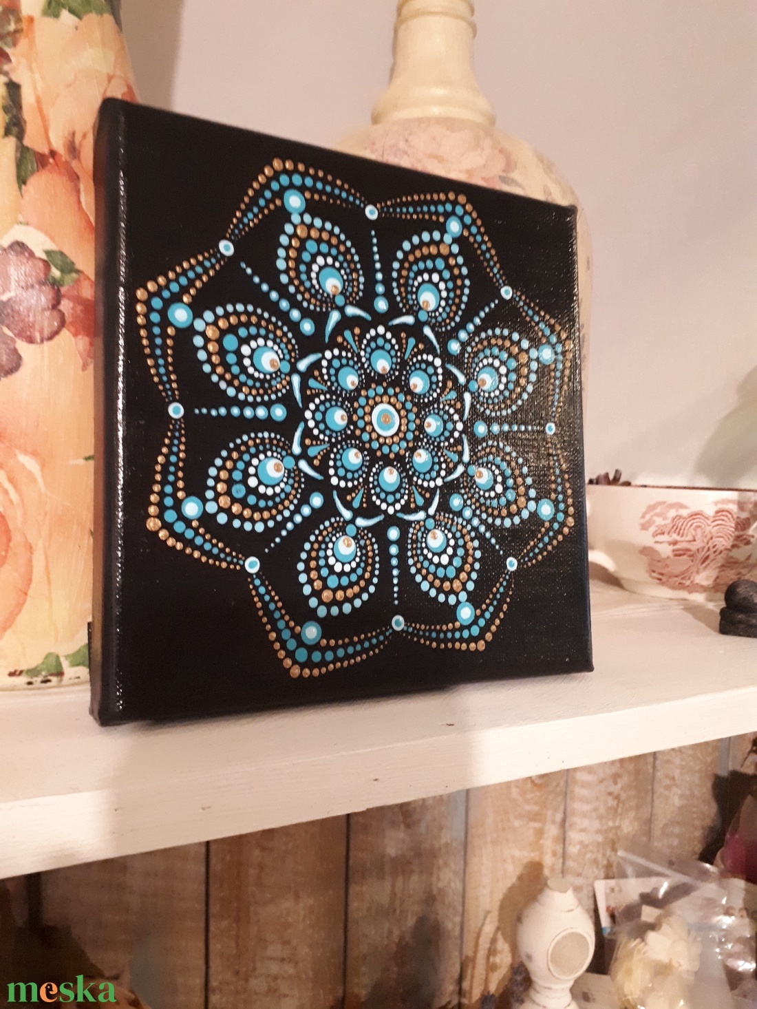 Mandala festmény - művészet - festmény - akril - Meska.hu