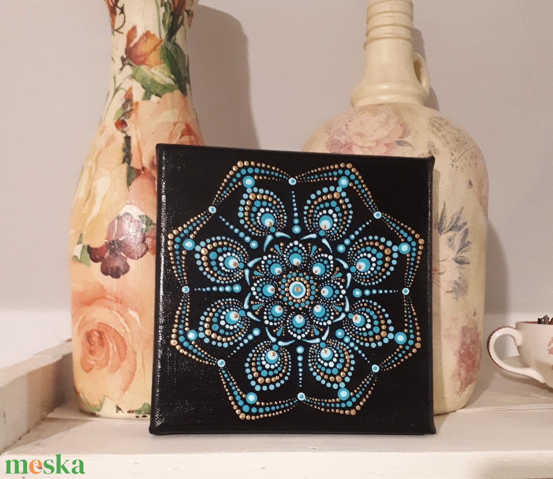 Mandala festmény - művészet - festmény - akril - Meska.hu