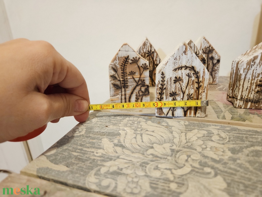 Házikó dekor fából - karácsony - karácsonyi lakásdekoráció - karácsonyi falu, házikó - Meska.hu