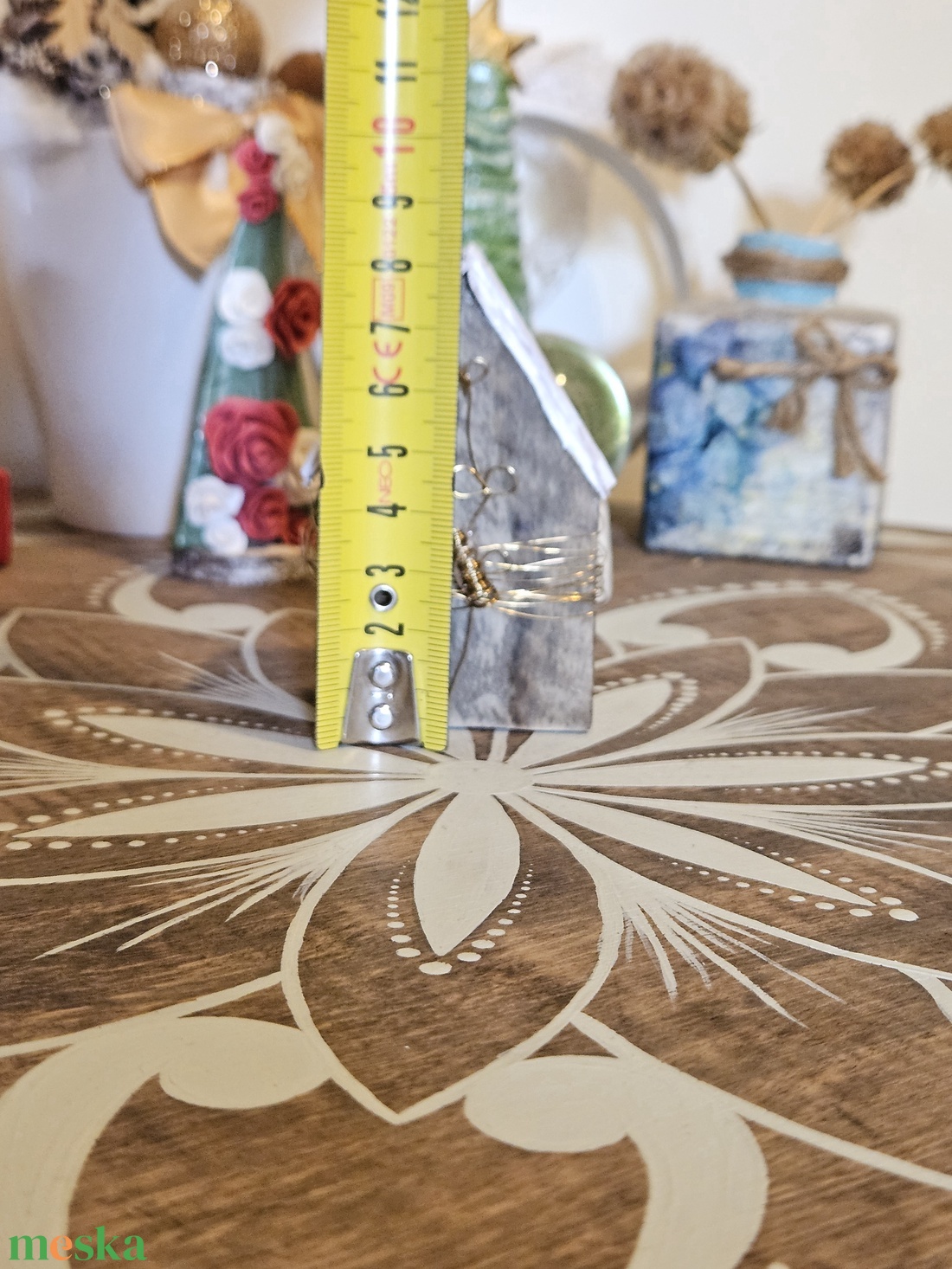 Házikó dekor fából - karácsony - karácsonyi lakásdekoráció - karácsonyi falu, házikó - Meska.hu