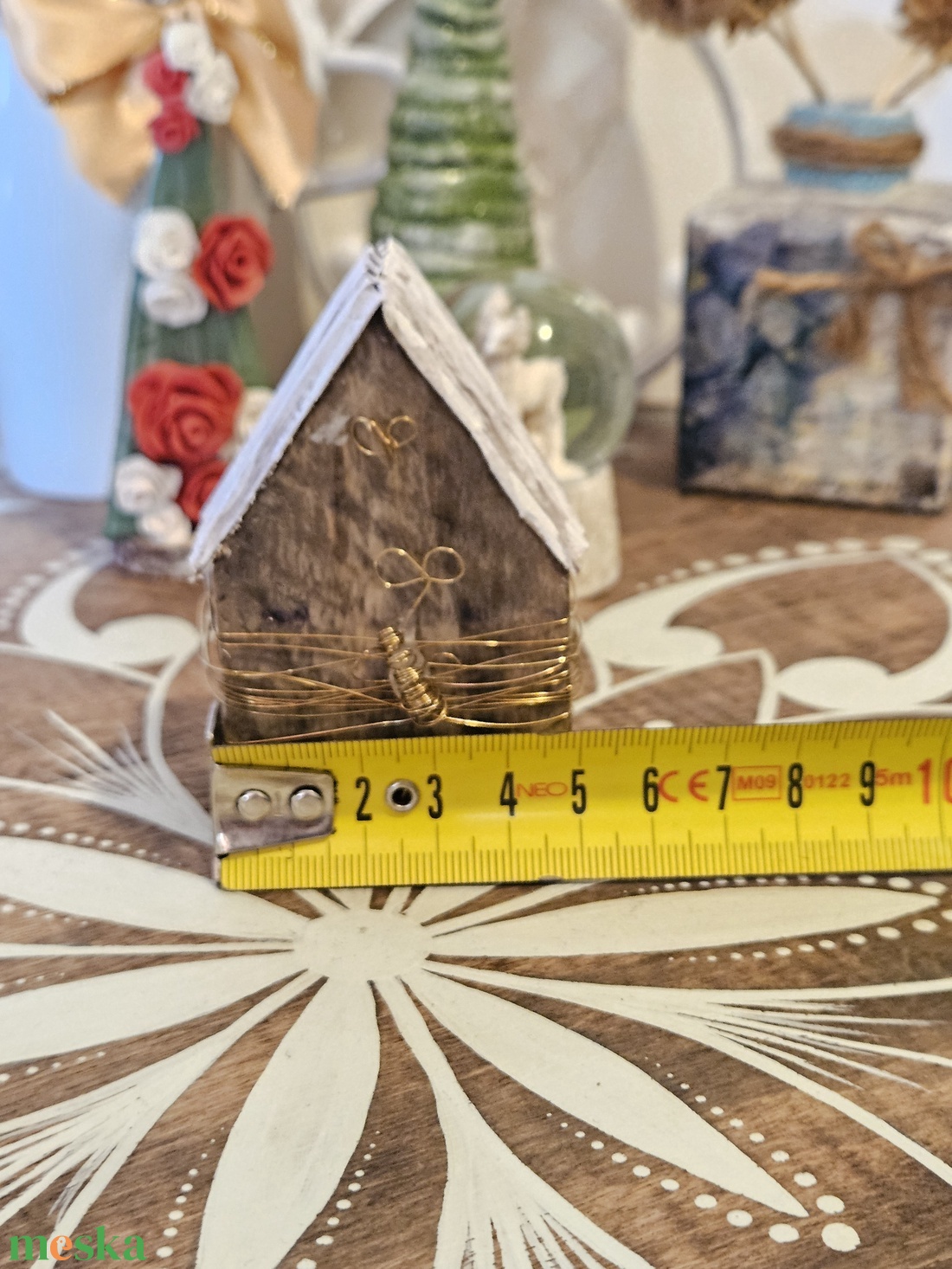 Házikó dekor fából - karácsony - karácsonyi lakásdekoráció - karácsonyi falu, házikó - Meska.hu