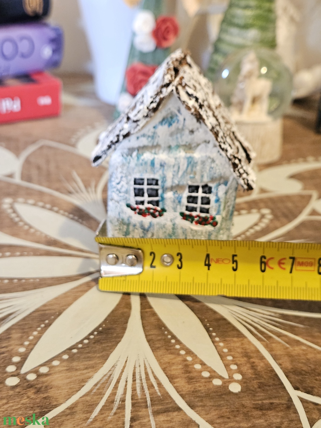Házikó dekor fából - karácsony - karácsonyi lakásdekoráció - karácsonyi falu, házikó - Meska.hu