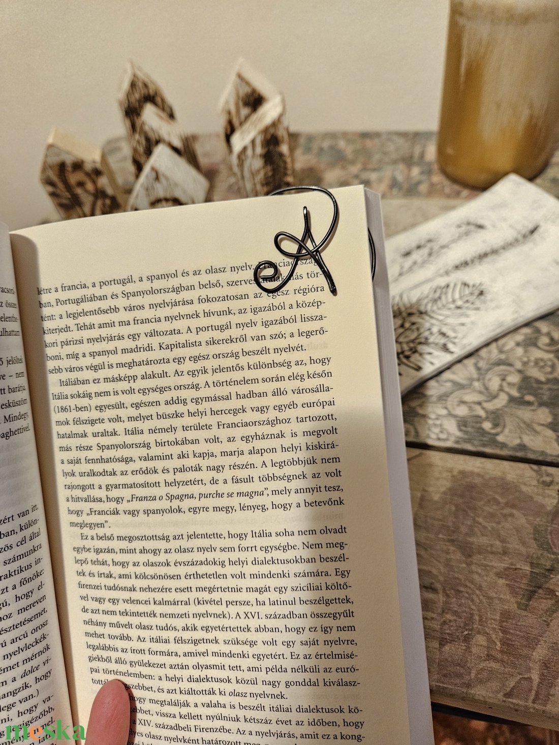 Könyvjelző drótból - könyv & zene - könyvjelző - Meska.hu