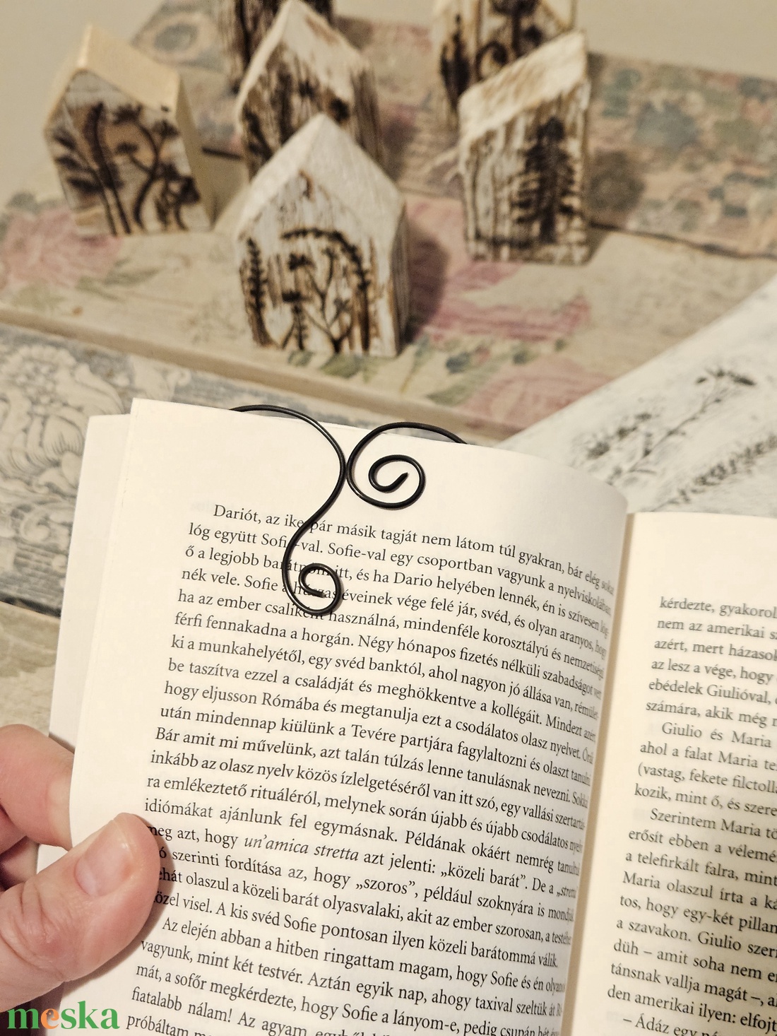 Könyvjelző drótból - könyv & zene - könyvjelző - Meska.hu