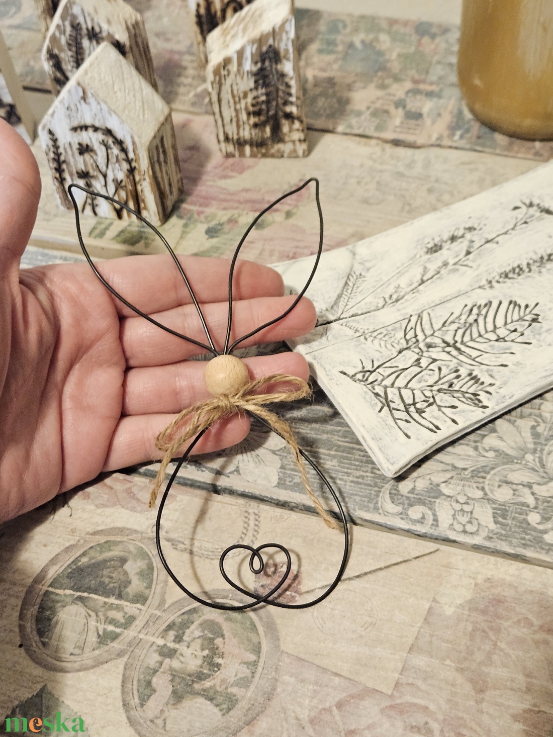 Nyuszi dekor - otthon & életmód - dekoráció - dekoratív figurák és szobrok - Meska.hu