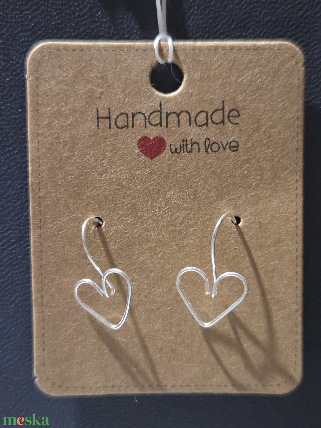 Szív alaku fülbevaló - ékszer - fülbevaló - fülékszer - Meska.hu