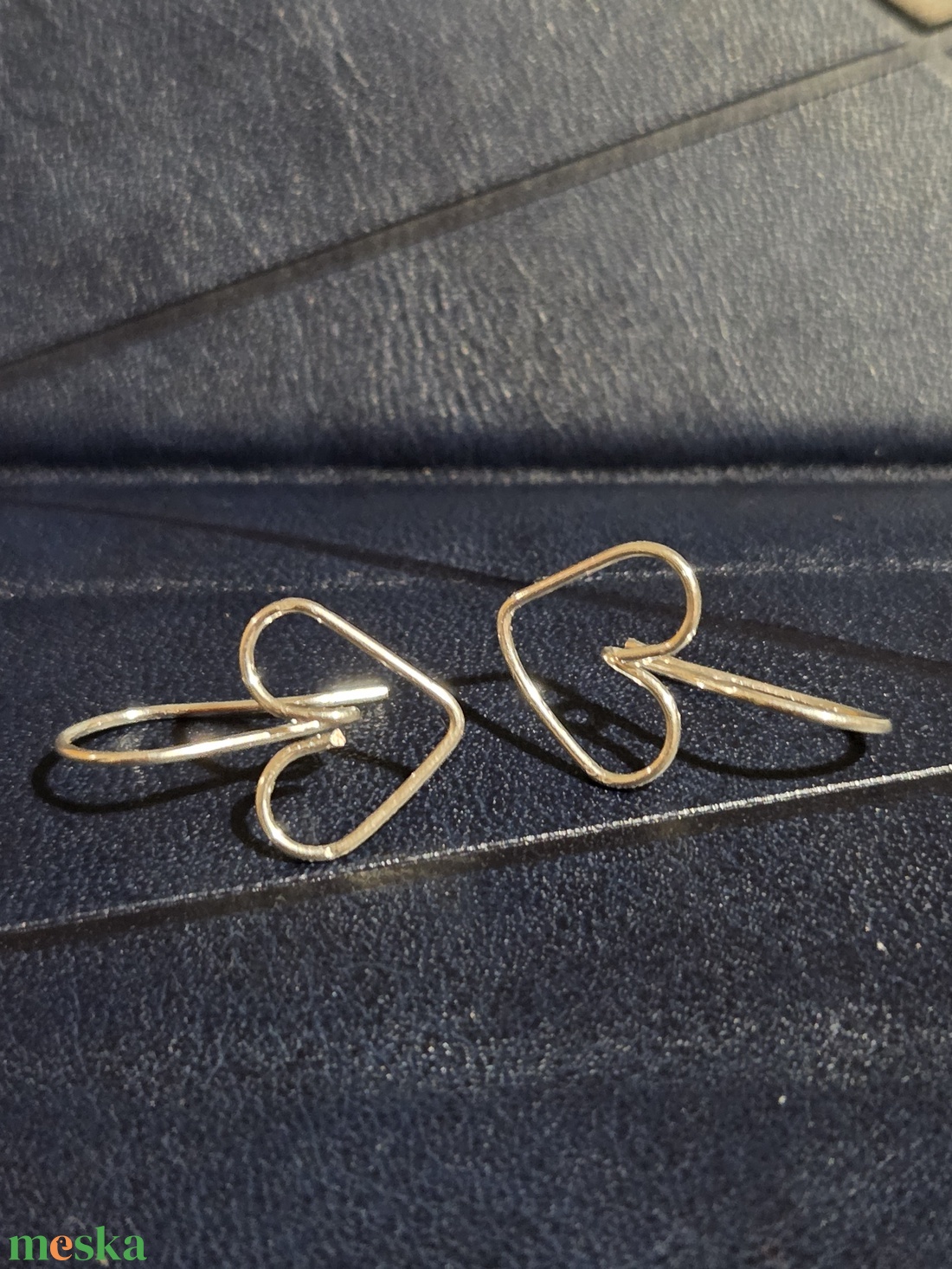 Szív alaku fülbevaló - ékszer - fülbevaló - fülékszer - Meska.hu