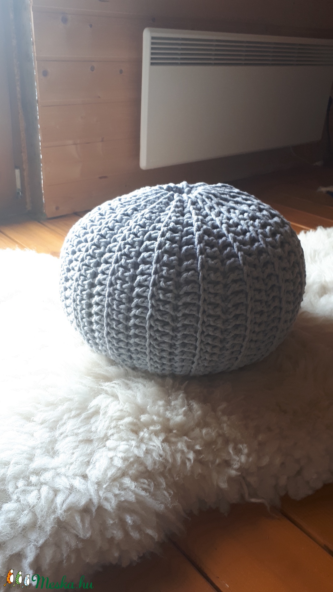 Horgolt Puff - otthon & életmód - bútor - puff - Meska.hu