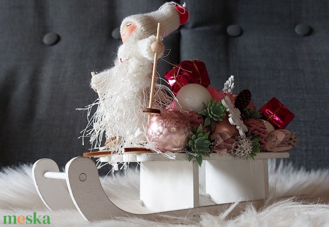 Karácsonyi Adventi Dekor Asztaldísz - karácsony - adventi díszek - adventi asztaldísz - Meska.hu