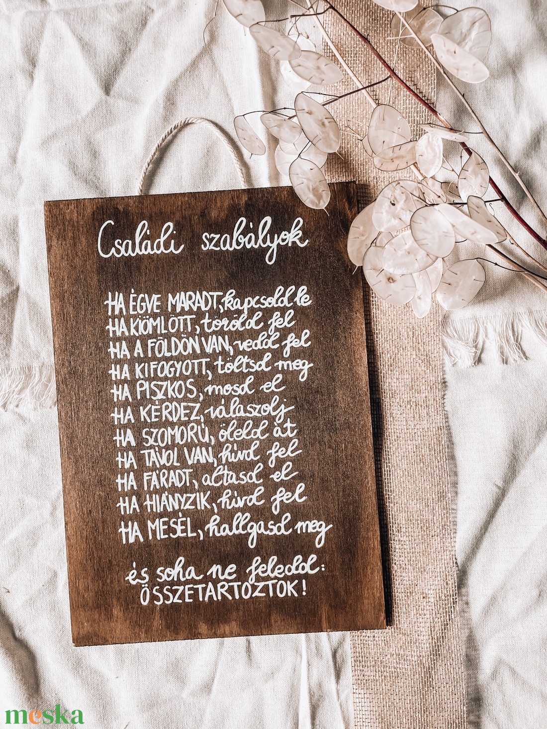 Családi szabályok fatábla - otthon & életmód - dekoráció - fali és függő dekoráció - falra akasztható dekor - Meska.hu Családi szabályok fatábla - otthon & életmód - dekoráció - fali és függő dekoráció - falra akasztható dekor - Meska.hu