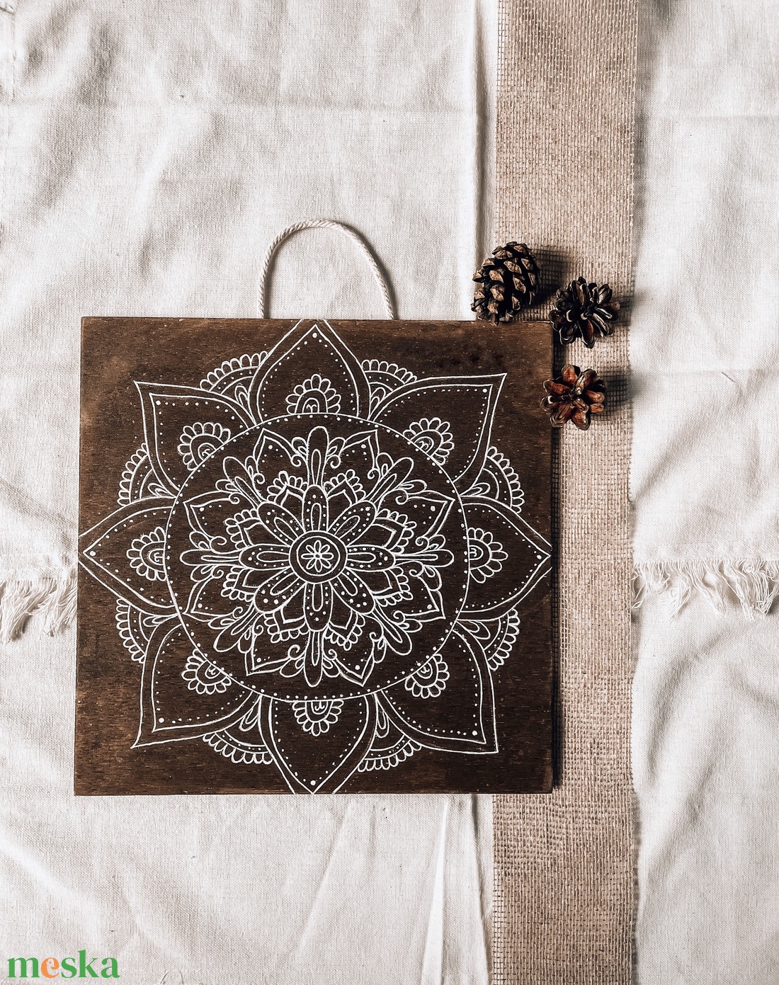Mandala fatábla - otthon & életmód - dekoráció - spiritualitás - mandala - Meska.hu