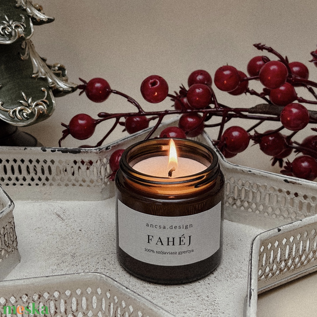 Szójaviasz illatgyertya 120ml (többféle illatban) - otthon & életmód - gyertya, illat, aroma - gyertya - Meska.hu