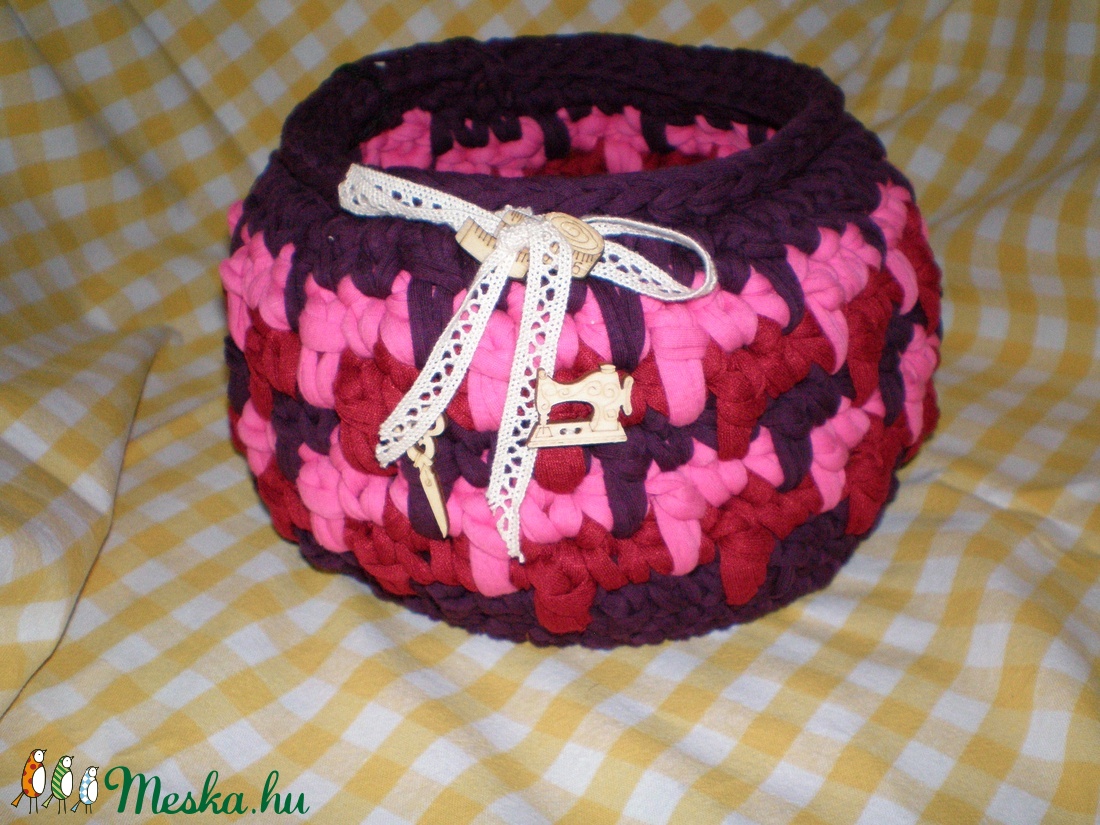 Horgolt tárolókosár -  - Meska.hu