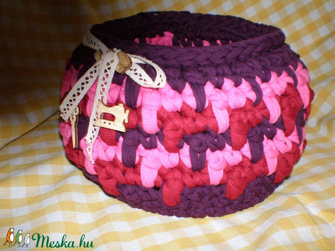 Horgolt tárolókosár -  - Meska.hu