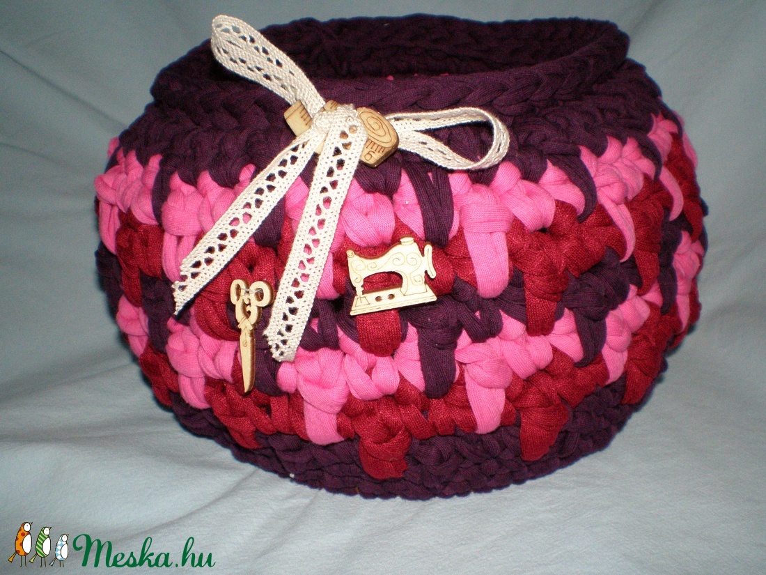 Horgolt tárolókosár -  - Meska.hu