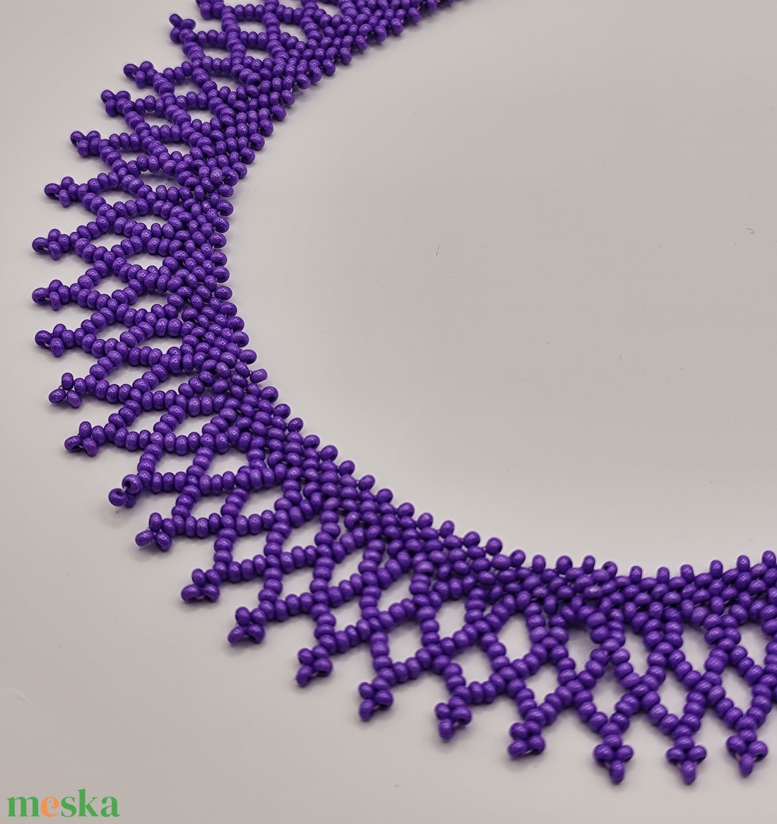 Lila csipke nyaklánc - ékszer - nyaklánc - gyöngyös nyaklánc - Meska.hu Lila csipke nyaklánc - ékszer - nyaklánc - gyöngyös nyaklánc - Meska.hu