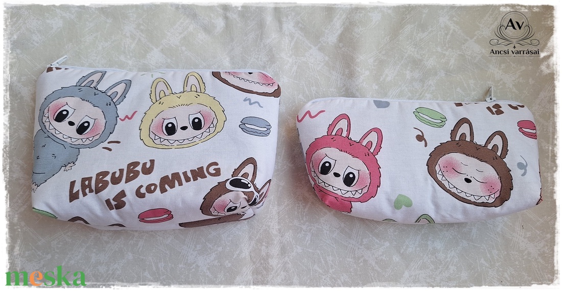 Labubus neszesszer és tolltartó - táska & tok - neszesszer - Meska.hu