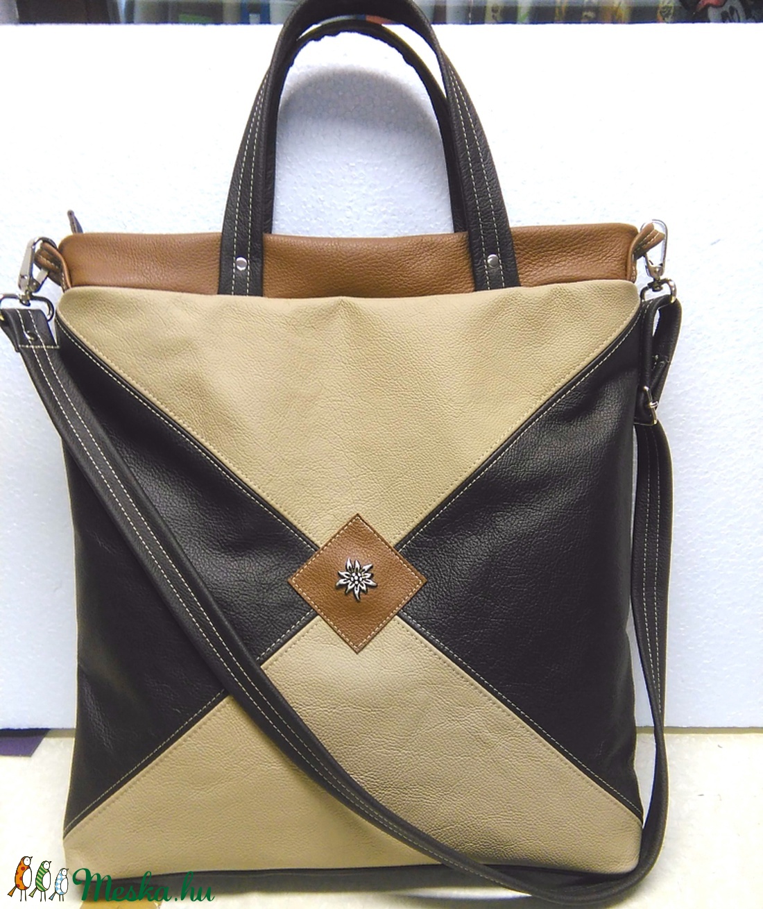 Akció!!! Marhabőr  elegáns női kézitáska válltáska oldaltáska bőrtáska -  - Meska.hu