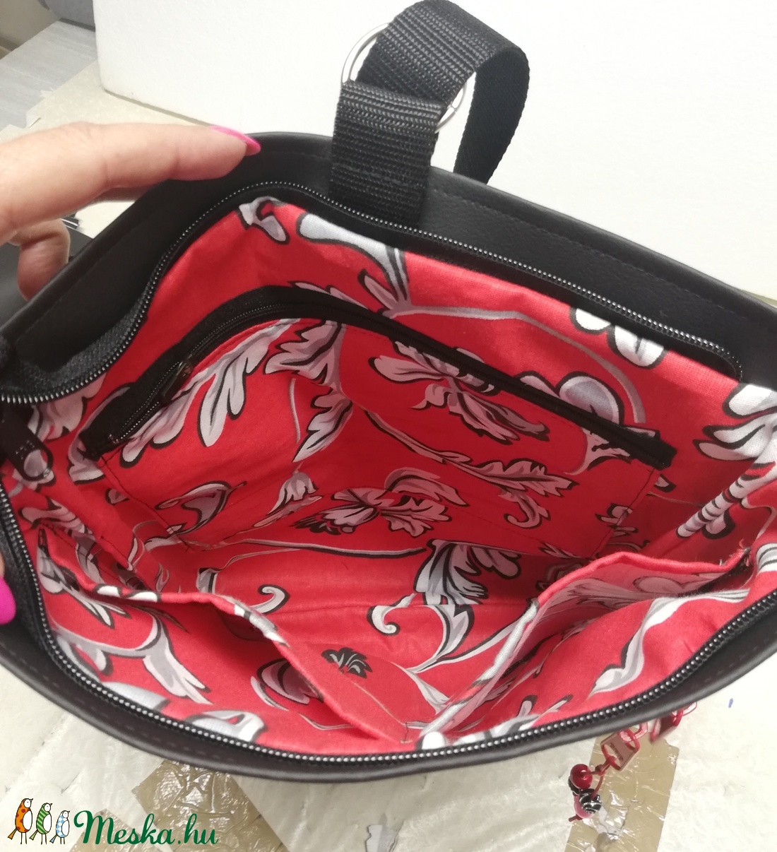 Francia bulldog 3in1  női hátitáska divattáska oldaltáska  -  - Meska.hu