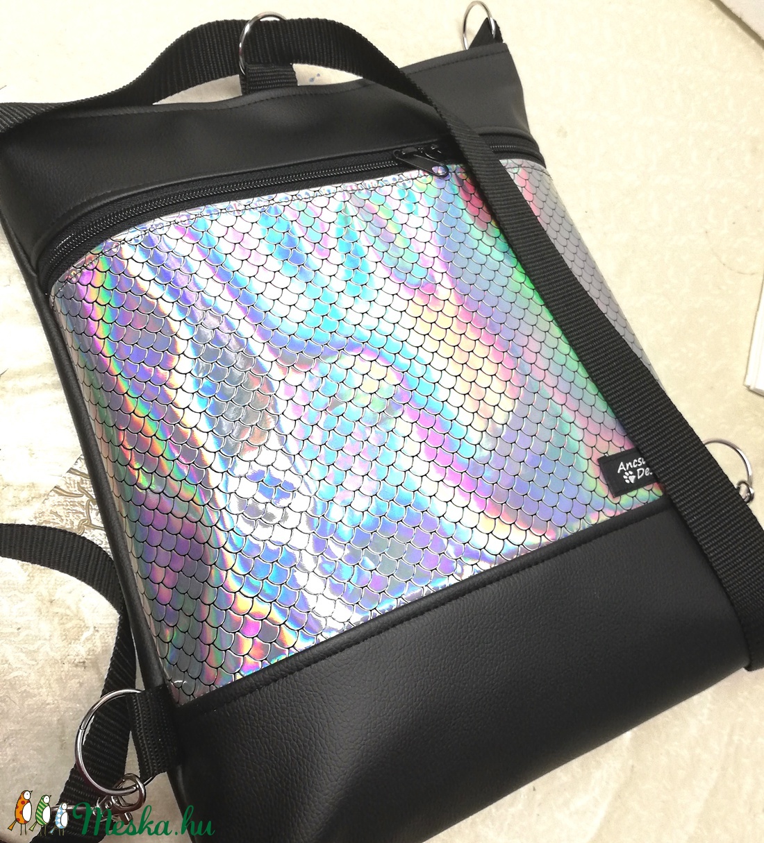 3in1 hologramos hátizsák univerzális táska  -  - Meska.hu