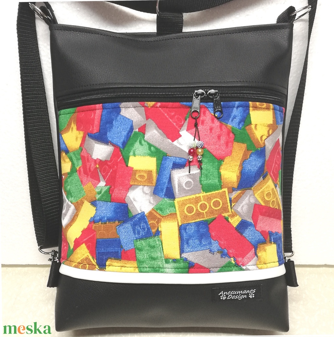 Lego mintás 3in1 női hátizsák oldaltáska - táska & tok - variálható táska - Meska.hu Lego mintás 3in1 női hátizsák oldaltáska - táska & tok - variálható táska - Meska.hu
