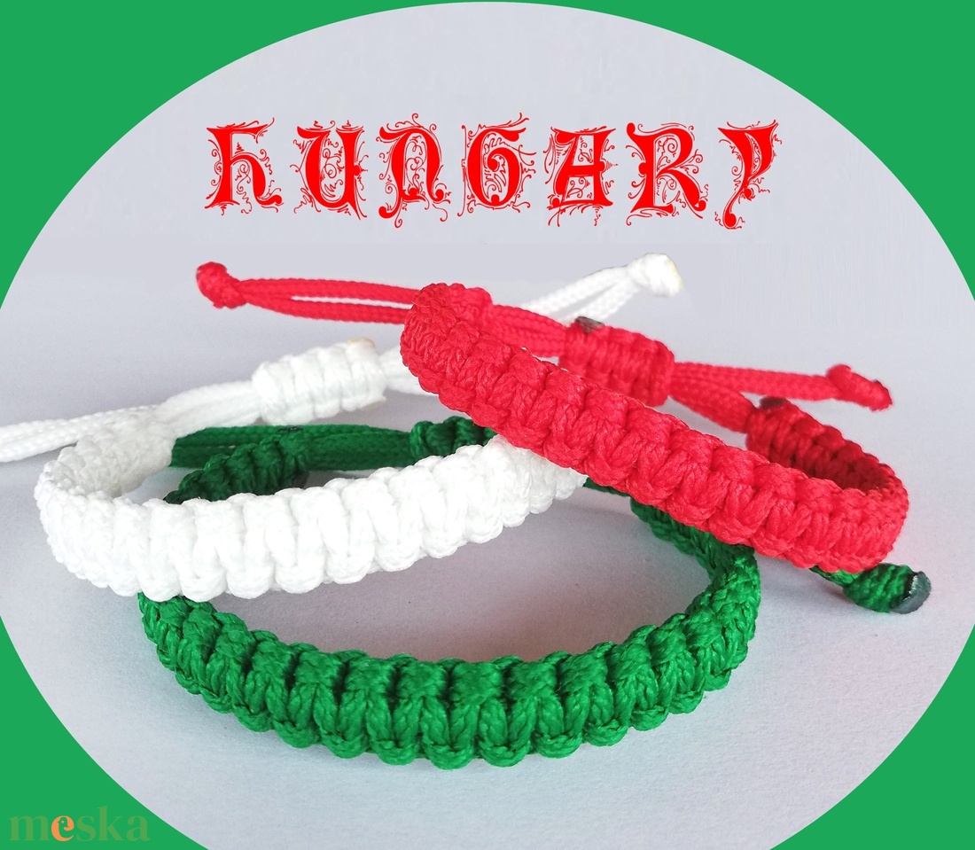 Kabala makramé karkötő csomag - HUNGARY szett - ékszer - karkötő - fonott karkötő - Meska.hu Kabala makramé karkötő csomag - HUNGARY szett - ékszer - karkötő - fonott karkötő - Meska.hu