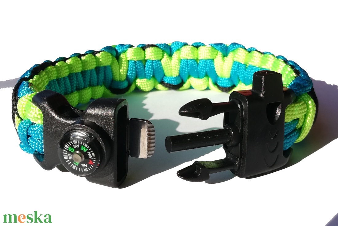 Taktikai Túlélő Paracord Karkötő 3 Funkciós Csattal Tricolor X-Cobra (Felnőtt L Méret) - ékszer - karkötő - fonott karkötő - Meska.hu Taktikai Túlélő Paracord Karkötő 3 Funkciós Csattal Tricolor X-Cobra (Felnőtt L Méret) - ékszer - karkötő - fonott karkötő - Meska.hu