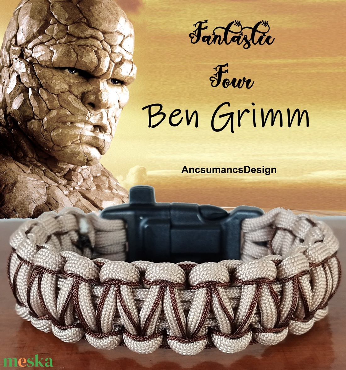Taktikai túlélő paracord karkötő 3 funkciós csattal COBRA X-STITCH BEN GRIMM (csuklóméret: 19-20cm) - ékszer - karkötő - fonott karkötő - Meska.hu Taktikai túlélő paracord karkötő 3 funkciós csattal COBRA X-STITCH BEN GRIMM (csuklóméret: 19-20cm) - ékszer - karkötő - fonott karkötő - Meska.hu