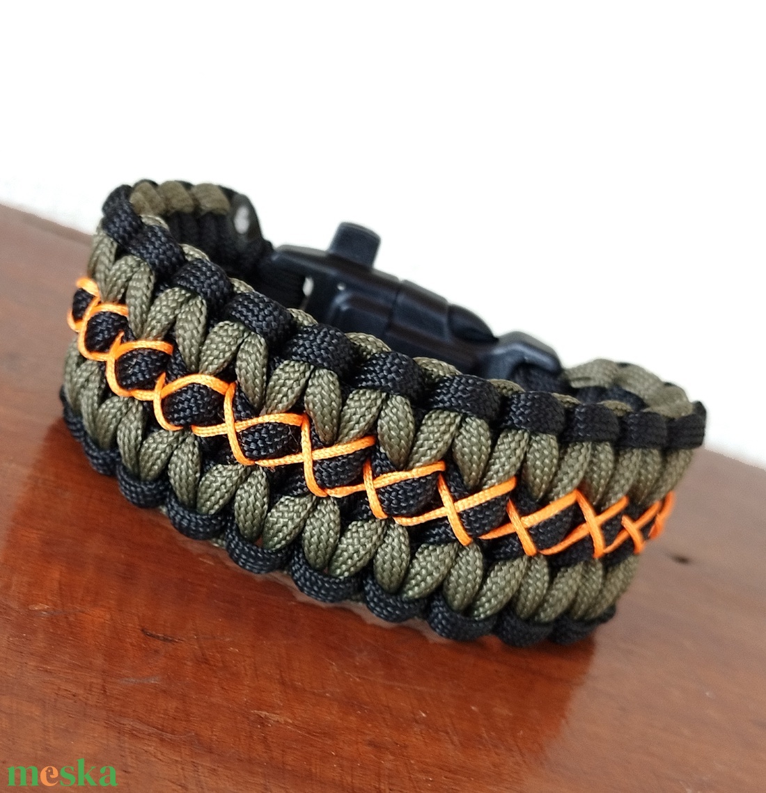 Taktikai túlélő paracord karkötő 3 funkciós csattal WIDE COBRA MASTER CHIEF (csuklóméret 19-20cm) - ékszer - karkötő - fonott karkötő - Meska.hu Taktikai túlélő paracord karkötő 3 funkciós csattal WIDE COBRA MASTER CHIEF (csuklóméret 19-20cm) - ékszer - karkötő - fonott karkötő - Meska.hu