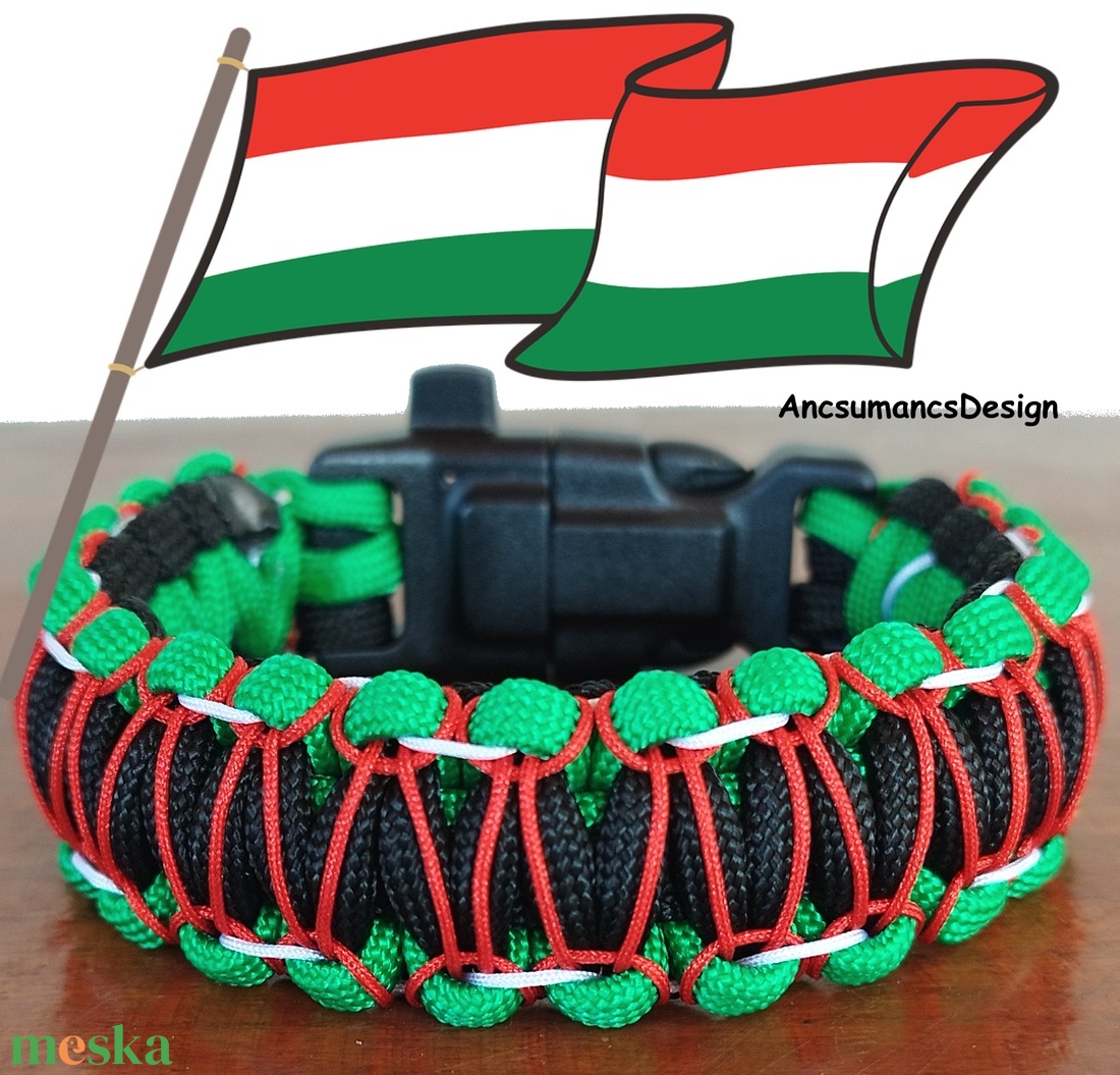 Taktikai túlélő paracord karkötő 3 funkciós csattal COBRA RIDER STITCH HUNGARY (csuklóméret: 18-19 cm) - ékszer - karkötő - fonott karkötő - Meska.hu Taktikai túlélő paracord karkötő 3 funkciós csattal COBRA RIDER STITCH HUNGARY (csuklóméret: 18-19 cm) - ékszer - karkötő - fonott karkötő - Meska.hu