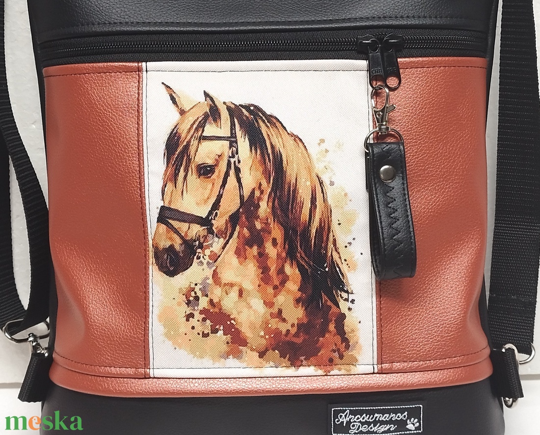 My Horse lovas paneles 3in1 hátizsák univerzális táska Fekete terrakotta - táska & tok - hátizsák - hátizsák - Meska.hu My Horse lovas paneles 3in1 hátizsák univerzális táska Fekete terrakotta - táska & tok - hátizsák - hátizsák - Meska.hu
