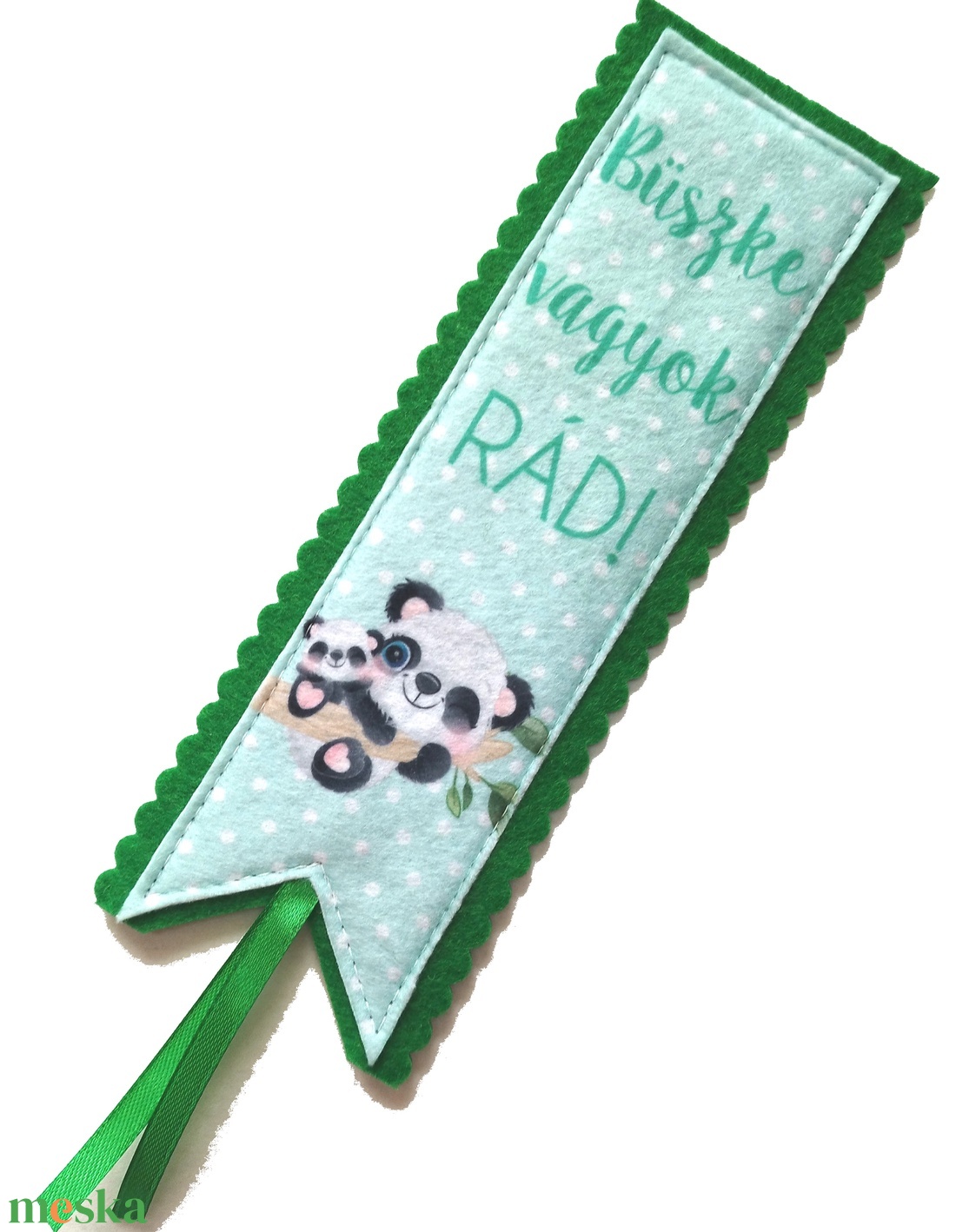 Motívációs filc könyvjelző - zöld panda - Büszke vagyok rád! - könyv & zene - könyvjelző - Meska.hu Motívációs filc könyvjelző - zöld panda - Büszke vagyok rád! - könyv & zene - könyvjelző - Meska.hu