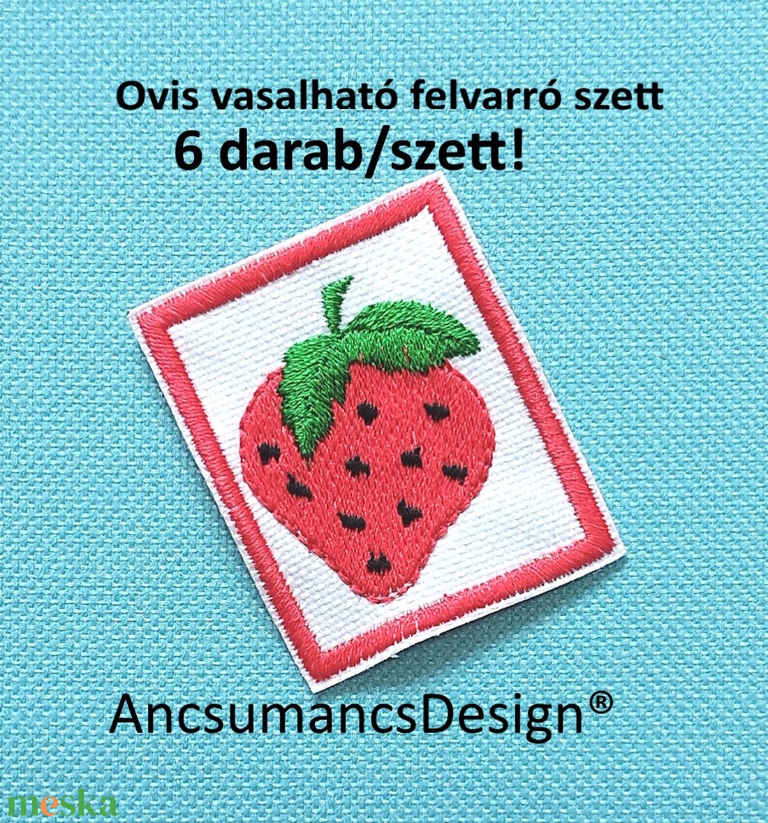 Vasalható varrható hímzett felvarró ovisjel óvodai jel Eper 4,5cm 6db/szett - játék & sport - ovis felszerelés - óvodai jelek - Meska.hu Vasalható varrható hímzett felvarró ovisjel óvodai jel Eper 4,5cm 6db/szett - játék & sport - ovis felszerelés - óvodai jelek - Meska.hu
