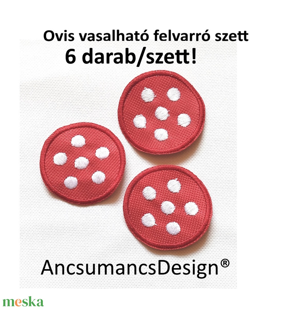 Vasalható varrható hímzett felvarró ovisjel óvodai jel Pöttyös labda 4,5cm 6db/szett - játék & sport - ovis felszerelés - óvodai jelek - Meska.hu Vasalható varrható hímzett felvarró ovisjel óvodai jel Pöttyös labda 4,5cm 6db/szett - játék & sport - ovis felszerelés - óvodai jelek - Meska.hu