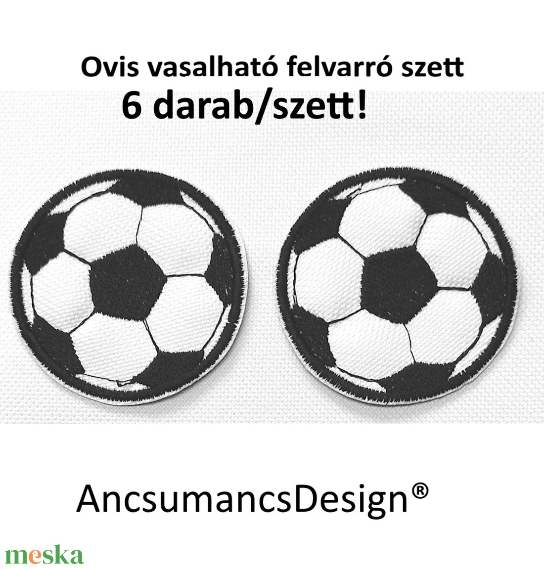 Vasalható varrható hímzett felvarró ovisjel óvodai jel Focilabda 5cm 6db/szett - játék & sport - ovis felszerelés - óvodai jelek - Meska.hu Vasalható varrható hímzett felvarró ovisjel óvodai jel Focilabda 5cm 6db/szett - játék & sport - ovis felszerelés - óvodai jelek - Meska.hu
