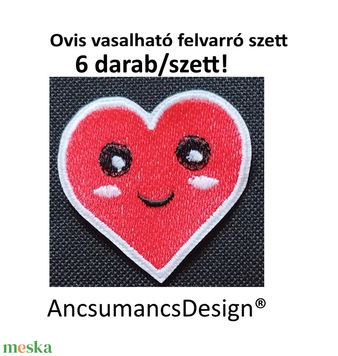 Vasalható varrható hímzett felvarró ovisjel óvodai jel Szivecske 5cm 6db/szett - játék & sport - ovis felszerelés - óvodai jelek - Meska.hu Vasalható varrható hímzett felvarró ovisjel óvodai jel Szivecske 5cm 6db/szett - játék & sport - ovis felszerelés - óvodai jelek - Meska.hu