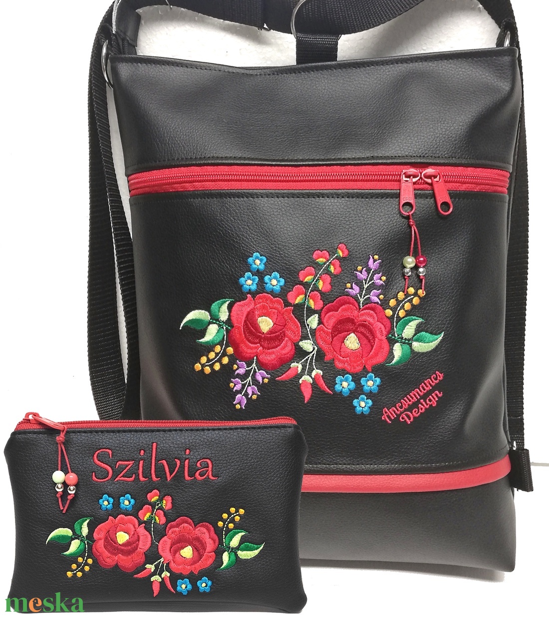 Hímzett 3in1 Kalocsai virágos szett Hungarian Folkart07 táska+neves pénztárca - táska & tok - táska szett - Meska.hu Hímzett 3in1 Kalocsai virágos szett Hungarian Folkart07 táska+neves pénztárca - táska & tok - táska szett - Meska.hu