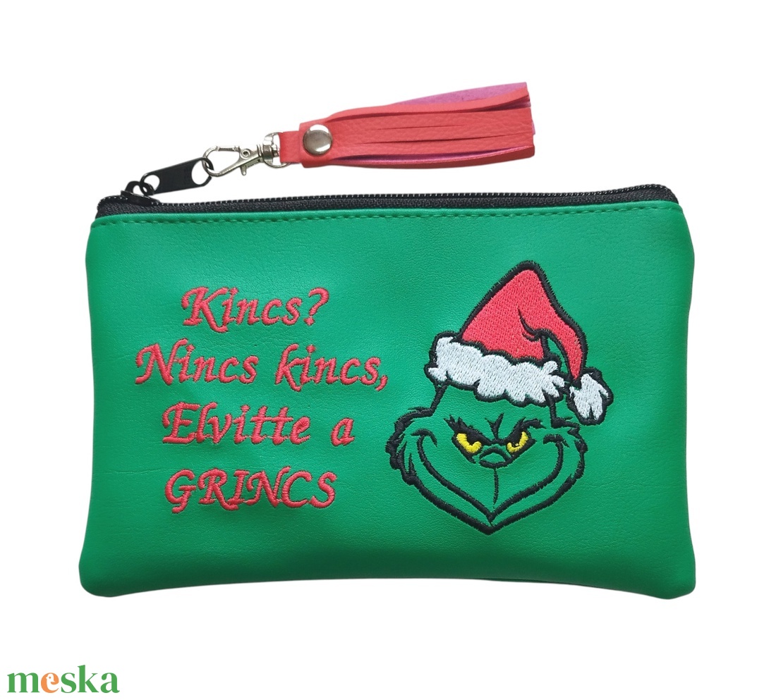 GRINCS Hímzett Kétrekeszes pénztárca Zöld - Nincs kincs... - táska & tok - pénztárca & más tok - pénztárca - női pénztárca - Meska.hu GRINCS Hímzett Kétrekeszes pénztárca Zöld - Nincs kincs... - táska & tok - pénztárca & más tok - pénztárca - női pénztárca - Meska.hu